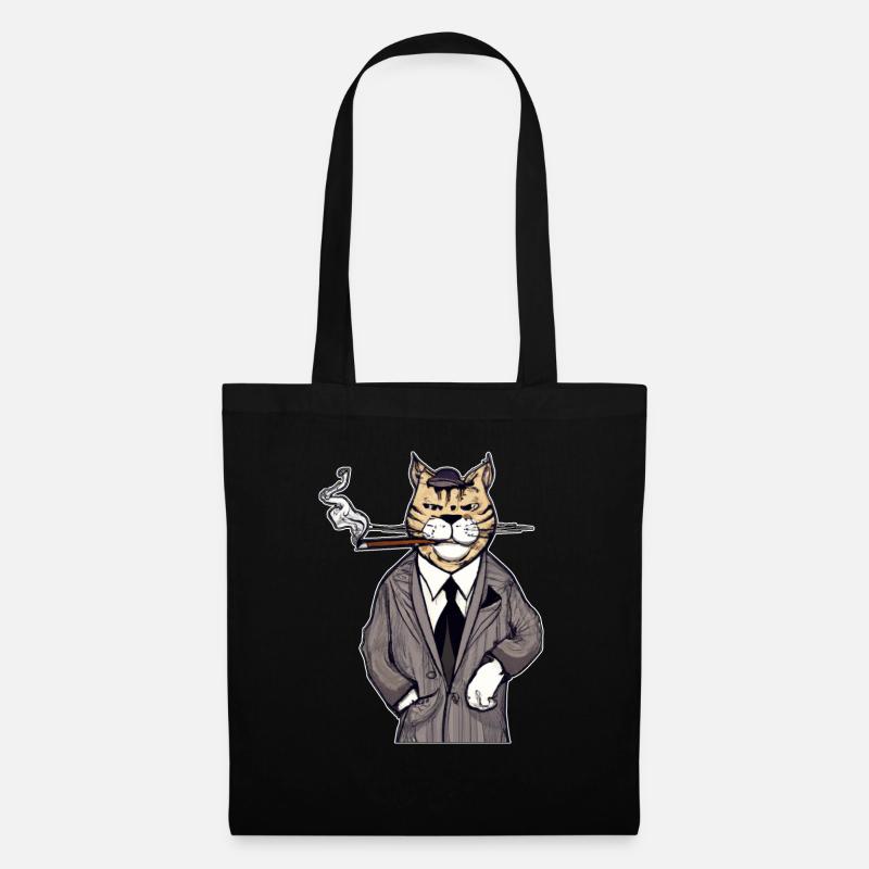 Katzen Katze Katzenshirt Katze Geschenkidee kitten - Stoffbeutel - Schwarz