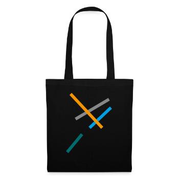 Minimal stripe design - Tote Bag - black - Front