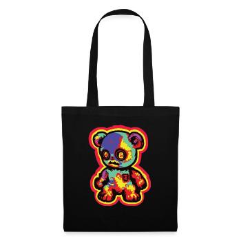 Horror Scary Bear Halloween Jigsaw Bear - Tote Bag - black - Front