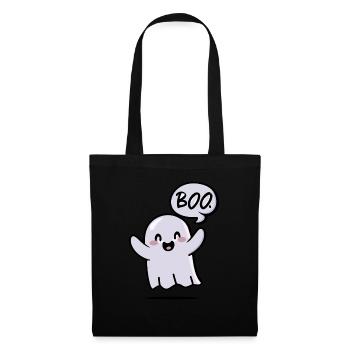 Spooky Cute Kawaii Ghost Design – Boo - Tote Bag - black - Front