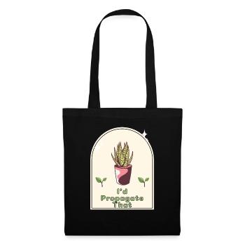 "I'd Propagate That" - Gardener's Humor Indoor - Tote Bag - black - Front
