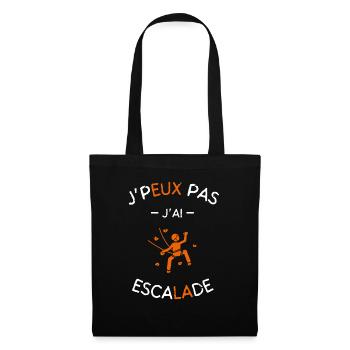 J Peux Pas J Ai Escalade - Sac en tissu - noir - Devant