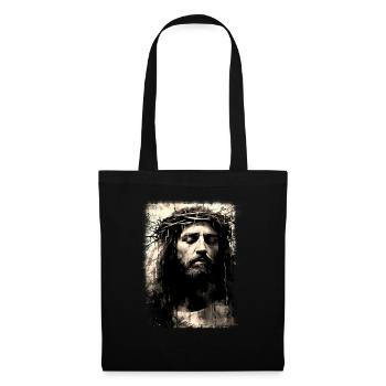 jesus bibel christliche religion christliches kreuz christlich - Stoffbeutel - Schwarz - Vorne
