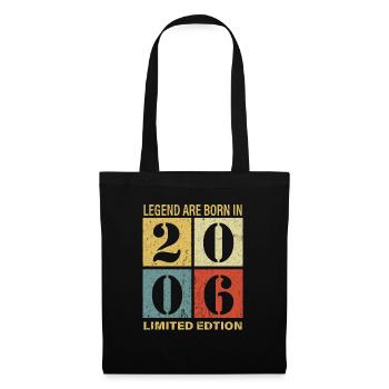 Original Kalender 2006 Vintage Geburtstag Rets - Stoffbeutel - Schwarz - Vorne