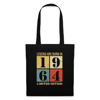 Original Calendrier 1964 Vintage anniversaire rétr - Sac en tissu - noir - Devant