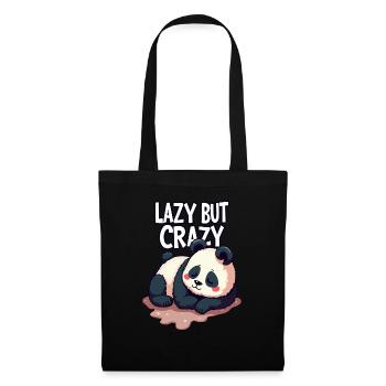 Lazy But Crazy - Tote Bag - black - Front