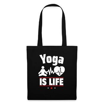 Yoga is life - Tote Bag - black - Front