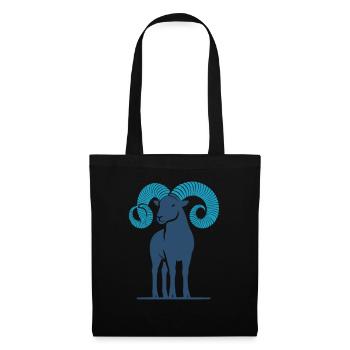 Bélier 1 - Sac en tissu - noir - Devant