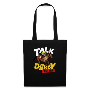 Reiter Pony Dressur Land Cowboy Pony Madchen - Stoffbeutel - Schwarz - Vorne