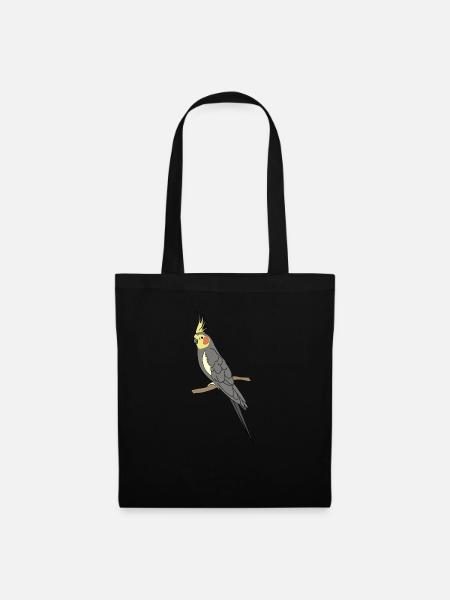 Cockatiel Allegedly Ostrich, GawkClothing, Ornitolo - Tote Bag - black