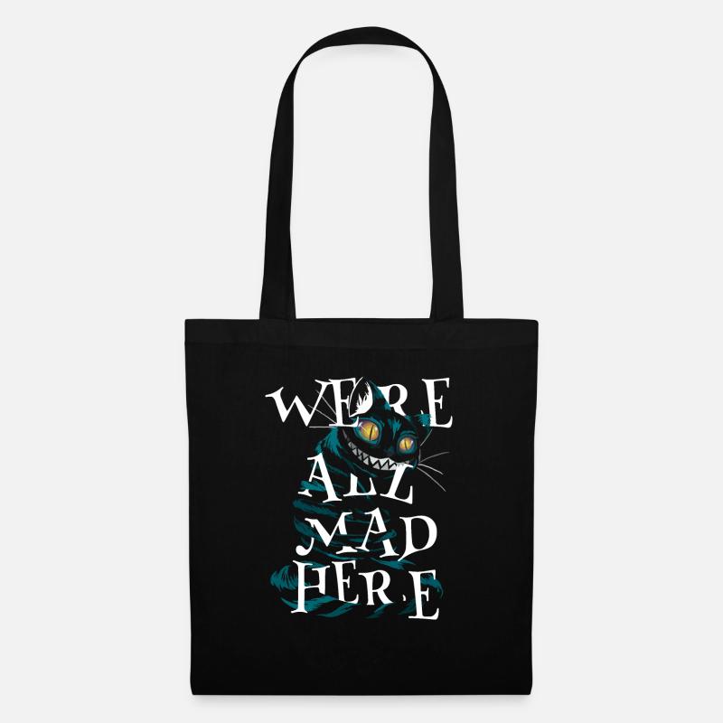 Cheshire Cat Logo - Tote Bag - black