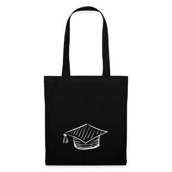 Étudiant diplômé étudiant cadeau - Sac en tissu - noir - Devant