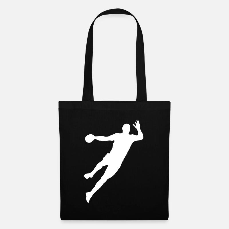 Handball / Handballer - Stoffbeutel - Schwarz