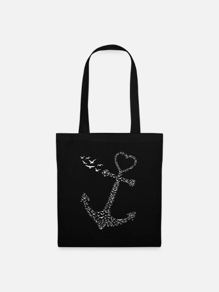 Anker Möwen - North German Nordic North Sea - Tote Bag - black