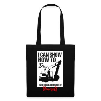 Excavator design for excavator operators - Tote Bag - black - Front