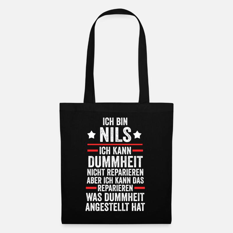 Nils - Stoffbeutel - Schwarz