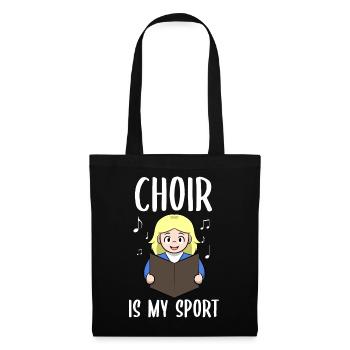 La chorale est mon guide de chorale sportive - Sac en tissu - noir - Devant