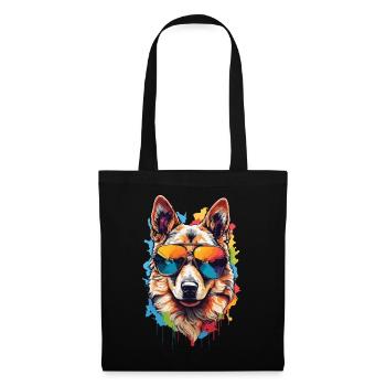 Cool German Shepherd with Sunglasses: Sweet Elegance - Tote Bag - black - Front