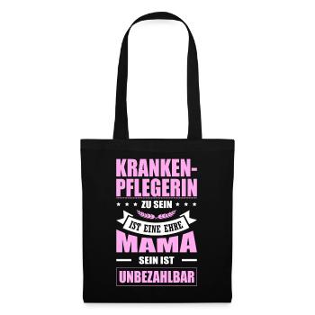 Krankenpflegerin Zu Sein Eine Ehre Mama Pflegerin - Stoffbeutel - Schwarz - Vorne