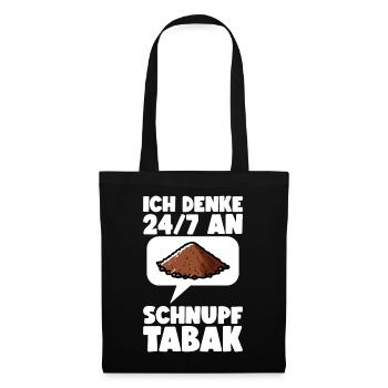 Schnupftabak - Stoffbeutel - Schwarz - Vorne