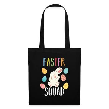 Ostern Hase Osterhase Geschenkidee - Stoffbeutel - Schwarz - Vorne