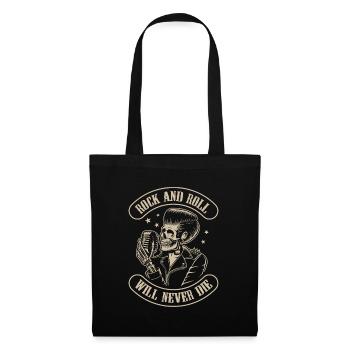 Rock n Roll - Rockabilly - Sac en tissu - noir - Devant