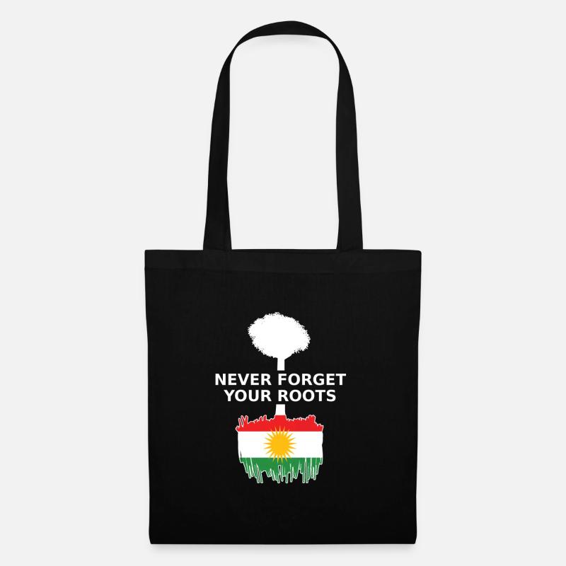 Kurdistan Roots Unabhängig Freiheit Kurden - Stoffbeutel - Schwarz