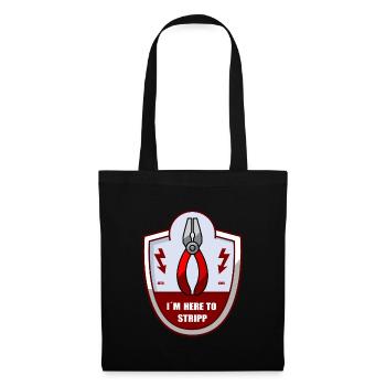 chemise d’électricien - Sac en tissu - noir - Devant