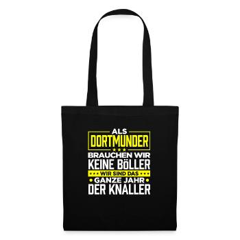 DORTMUNDER - Böller - Stoffbeutel - Schwarz - Vorne