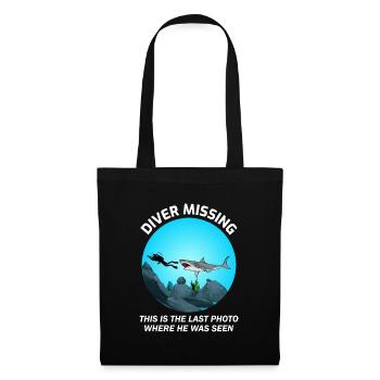 Plongée sous-marine Plongeur Plongée Natation Drôles Dictons - Sac en tissu - noir - Devant