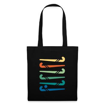 Hockey sticks colorful - Tote Bag - black - Front