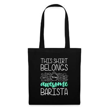 Barista Cafe Coffee Cup Coffee Drinker - Tote Bag - black - Front