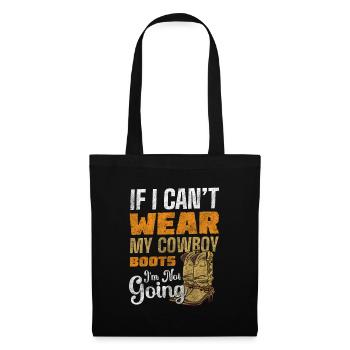 Country Sheriff Gunslinger Rider - Sac en tissu - noir - Devant