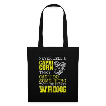 Capricorn Zodiac Sign Ambition - Tote Bag - black - Front