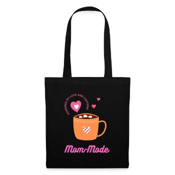 Powered by love and caffeine - Stoffbeutel - Schwarz - Vorne