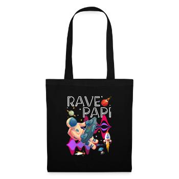 House, Techno, Musique, Électro, Danse - Sac en tissu - noir - Devant
