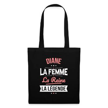 Diane - La Femme - La Reine - La Légende - Sac en tissu - noir - Devant