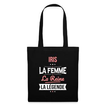 Iris - La Femme - La Reine - La Légende - Sac en tissu - noir - Devant
