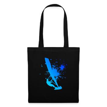 Surf Surfeur Hommes Femmes Windsurfer Windsurf - Sac en tissu - noir - Devant