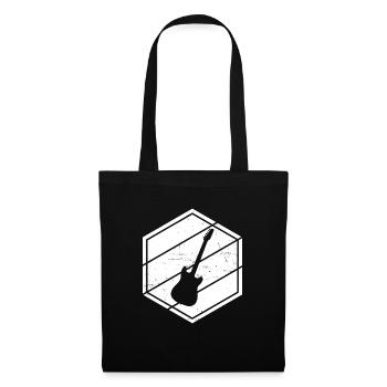 Guitare Guitariste Guitare Hommes Femmes Guitare Joue - Sac en tissu - noir - Devant