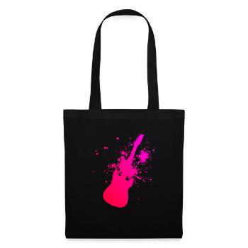 Guitariste Guitariste Homme Guitariste Guitare - Sac en tissu - noir - Devant