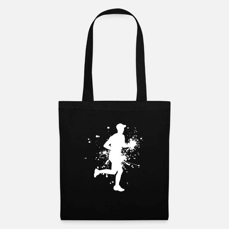 Course à pied Marathon Course à pied Course à pied Course à pied Jogging - Sac en tissu - noir