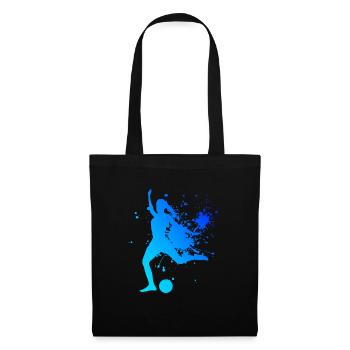 Matchs de football Footballeurs Matchs de football - Sac en tissu - noir - Devant