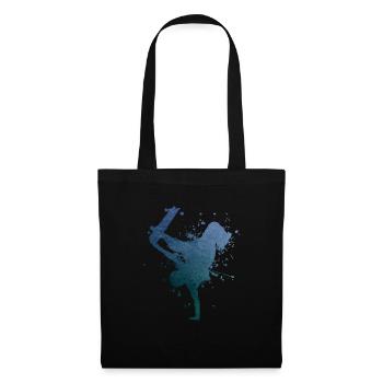 Skater Skateboarder Skateboard Femmes Patinage - Sac en tissu - noir - Devant