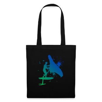 foilwing Women wingsurf Men wingsurfing - Tote Bag - black - Front