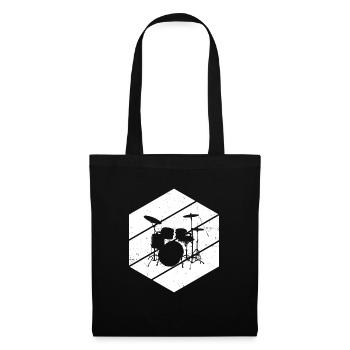 Drum Kit Percussionist Drums Women - Tote Bag - black - Front