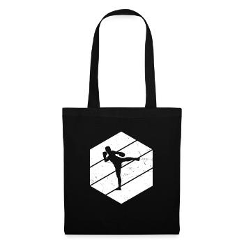 Boxer thaïlandais Muay Thai Boxe thaïlandaise Boxe thaïlandaise Hommes - Sac en tissu - noir - Devant