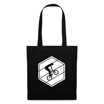 bmx fahrrad Damen bmx jungen Herren bmx Bike - Stoffbeutel - Schwarz - Vorne