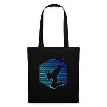 acoustic guitar electric guitar guitar player - Tote Bag - black - Front