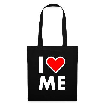 I love me - Sac en tissu - noir - Devant